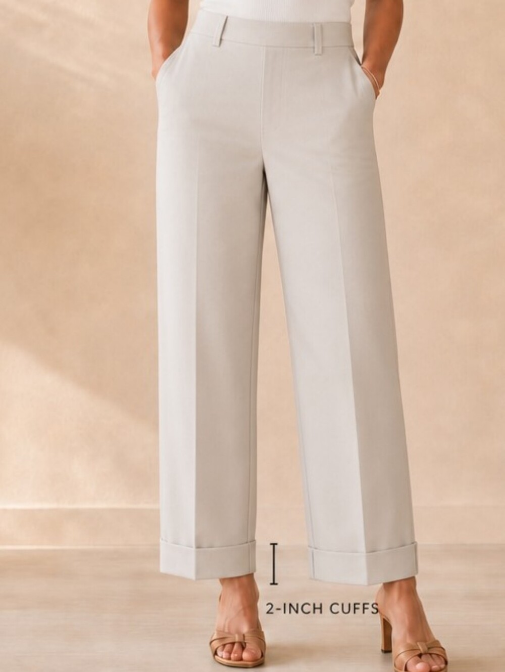 Jones New York Signature Straight Leg Cuffed Pants – Size 16